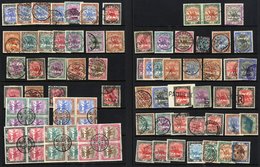 POSTMARKS Nearly All On Early Large Camel Issues, Atbara M/Sheet, Group Of Five Vals To 1p In Blocks Of Four With Darmal - Autres & Non Classés