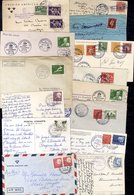 C1882-1956 Maritime Interest  Including Good Strikes Of The Unboxed And Boxed ‘Fra Sverige’ Cachets (3), Stockholm Strai - Other & Unclassified