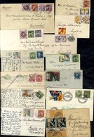 C1910-50 Covers & Cards Including Good Variety Of Christmas Charity Labels (12), Local Stamps, Advertising Labels, Anti- - Otros & Sin Clasificación