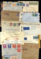 Military Interest Including WWI (6) & WWII (21) Civilian Mail Censorship With French, British, German, Danish & USA Cens - Other & Unclassified