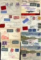 C1928-38 Airmail  Covers Etc Including Uncommon Postcards (5), Express Items, FFCs Etc Addressed Mainly To Europe Includ - Other & Unclassified