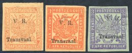 1879 1d, Red-yellow (closed Tear) & 1d Red-orange, Both M With Thin Spots, 3d Mauve-green, M Also Has Thin Spot, SG.147, - Otros & Sin Clasificación