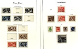 1912-51 GOOD TO VFU COLLECTION On Hingeless Leaves From 1912 Royal Cypher Vals To 1s, Incl. 9d Olive C.d.s, Seahorses 19 - Andere & Zonder Classificatie