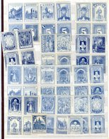 SCOTTISH SUNDAY SCHOOL STAMPS 1890-1913 Engraved By G. E. Oliver Of Edinburgh - Collection Of Se-tenant Blocks Of Four I - Other & Unclassified