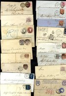 QV COVER ASSORTMENT Including Imperforate / Perforated 1d Red Covers (4), 2d Blue (3), ½d Bantam (2), 1868-81 Foreign De - Andere & Zonder Classificatie