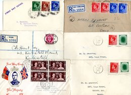 KEVIII-QEII Cover Range Including KEVIII FDC, ‘poached Egg’ Trials (2), KGVI With Useful WWII Including Unusual Censored - Otros & Sin Clasificación