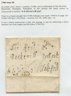 YORKSHIRE 1786-1811 Mileage Marks Of York Including A Part Strike Of The Scarce First Type 'YORK/196'; Also Later Lined  - Autres & Non Classés