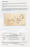 YORKSHIRE 1794-1810 York 'horseshoe' Semi-circular Marks On Cover (8 Are Wrappers Or A Front) Showing A Variety Of Types - Other & Unclassified