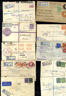 KGV Range Of Covers To Foreign Destinations Incl. Stationery Envelopes (8), Wide Variety Of Commercial Frankings, Telegr - Sonstige & Ohne Zuordnung