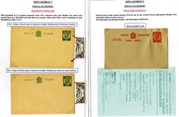 1911-17 Downey Head Postal Stationery ½d & 1d Postcards, Lettercards, Newspaper Wrappers, Reply Cards, Field Service Etc - Autres & Non Classés