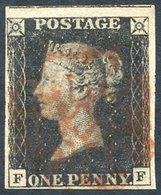 Plate 8 FF, Good To Huge Margins, Portion Of Adjoining Stamp Visible At Top, Red MC. - Other & Unclassified