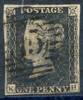 Plate 11 KH, Four Margin Example With Fine London District Office Numeral Cancel, Faults Incl. Thinning, Nevertheless A  - Other & Unclassified