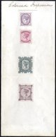 DLR Official Reproductions Of The 1881 1d Lilac, 1880 2d Rose, 1878-83 10s & £1 Values Affixed To Part Day Book Page M/s - Other & Unclassified