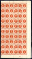 1887-92 Jubilee ½d Vermilion, A Complete 'Q' Control Folded Sheet Of 240 UM. SG.197. Cat. £780+ - Otros & Sin Clasificación