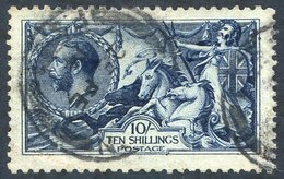 1913 Waterlow 10s Indigo Blue, FU Example. SG.402. Cat. £475 - Other & Unclassified