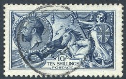 1913 Waterlow 10s Indigo Blue VFU With Circular Datestamp, SG.402. Attractive Stamp. Cat. £475 - Other & Unclassified