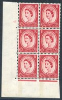 1960 Multiple Crowns Phosphor 2½d Carmine Red, Left Band Cyl. 42 Block Of Six UM, Spec. 564. SG.614b. Scarce. Cat. £350 - Other & Unclassified