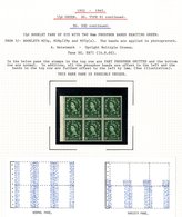 1960 Multiple Crowns Phosphor 1½d Green UM Booklet Pane Of Six With Variety - The Stamps In The Top Row Are Part Phospho - Sonstige & Ohne Zuordnung