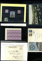 ISLE OF MAN Miscellaneous Group Of Items Incl. 1963 3d Chalky Paper UM Corner Marginal Block Of Fifteen (SG.2a), WWI P.O - Other & Unclassified