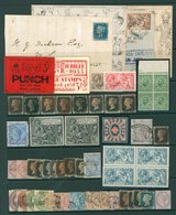 MISCELLANEOUS ACCUMULATION In Carton With Ranges On Leaves, Stock Cards & Stock Books Etc.Noted Much Queen Victoria Incl - Sonstige & Ohne Zuordnung