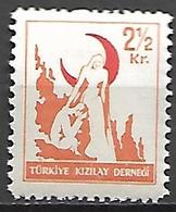 TURQUIE     -    Bienfaisance   -   1948 .   Y&T N° 142 * - Charity Stamps