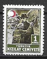 TURQUIE     -    Bienfaisance   -   1946 .   Y&T N° 107 * . - Charity Stamps