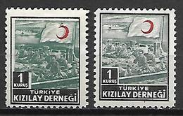 TURQUIE     -    Bienfaisance   -   1946 .   Nuances. - Charity Stamps