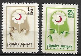 TURQUIE     -    Bienfaisance   -   1957 .   Y&T N° 216*  &  218 *. - Liefdadigheid Zegels