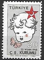 TURQUIE     -    Bienfaisance   -   1958 .   Y&T N° 235 *. - Charity Stamps