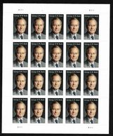 Scott # 5393, George H.W. Bush, 2019 Issue, VF MNH Sheet Of 20 Forever Stamps. - Ganze Bögen