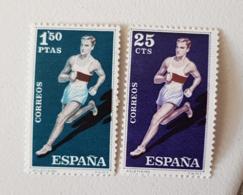 ESPAGNE Athletisme,  Marathon, Course A Pieds. 2 Valeurs. ** MNH - Athlétisme