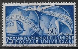 Italia Italy 1949 UPU Sa N.599 Nuovo MH * - 1946-60: Mint/hinged