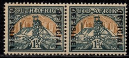 South Africa - 1948 1½d Official Pair (**) # SG O33b - Service