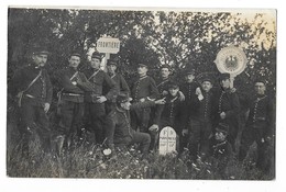 CHAUDENEY SUR MOSELLE  (54) Carte Photo Poste Frontière 1916 Groupe De Militaires Gros Plan - Andere & Zonder Classificatie