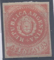 Argentine : N° 5 D X Neuf Avec Trace De Charnière Année 1862 - Unused Stamps