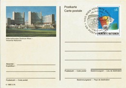 UN Wien - Ganzsache Postkarte Gestempelt / Postcard Used (c396) - Briefe U. Dokumente