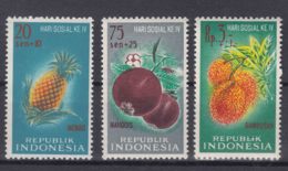 Indonesia 1961 Fruits Mi#320-322 Mint Never Hinged - Indonesië