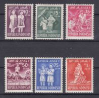 Indonesia 1954 Children Mi#128-133 Mint Never Hinged - Indonésie