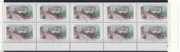 Germany Berlin 1988 Railway Mi#822 Mint Never Hinged Piece Of Ten - Unused Stamps
