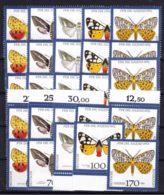 Germany Butterflies 1992 Mi#1602-1606 Mint Never Hinged 5 Sets - Unused Stamps