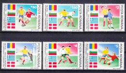 Romania 1990 Sport Football World Cup Italy Mi#4586-4591 Mint Never Hinged - Unused Stamps
