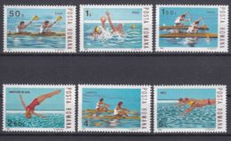 Romania 1983 Water Sports Mi#3972-3977 Mint Never Hinged - Unused Stamps