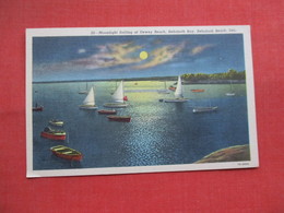Moonlight Sailing At Dewey Beach  Rehoboth Beach Delaware  Ref 3447 - Other & Unclassified