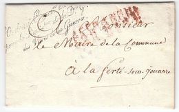 France 1816 'Ordonn.r Comm.re Du Roi Pour La Liquid.on De La Don Gale Des Vivres De La Guerre' & AFFRANCHI (s114) - Marques D'armée (avant 1900)