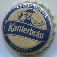 CAPSULE-BIERE-FRA-BRASSERIE KANTERBRAU Or & Tablier Bleu - Beer