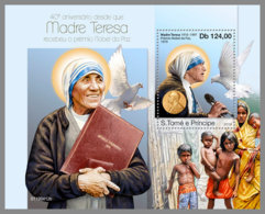 SAO TOME 2019 MNH Mother Teresa Nobel Prize Winner S/S - OFFICIAL ISSUE - DH1925 - Mutter Teresa