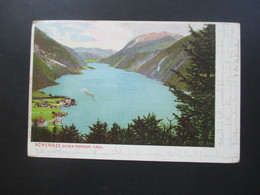 Österreich 1901 AK Achensee Gegen Norden, Tirol Verlag Rob. Hardt No 55 Ak Stempel K1 Miesbach. Oberbayern - Achenseeorte