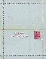 Canada Postal Stationery Ganzsache Entier 2c. Victoria Lettercard  Unused - 1860-1899 Reinado De Victoria