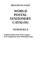 Higgins & Gage WORLD POSTAL STATIONERY CATALOG VENEZUELA PDF-File - Altri & Non Classificati