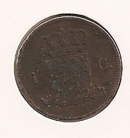 HOLANDA PAYS BAS NETHERLANDS 1 CENT 1823 RARE 212 - 1815-1840 : Willem I